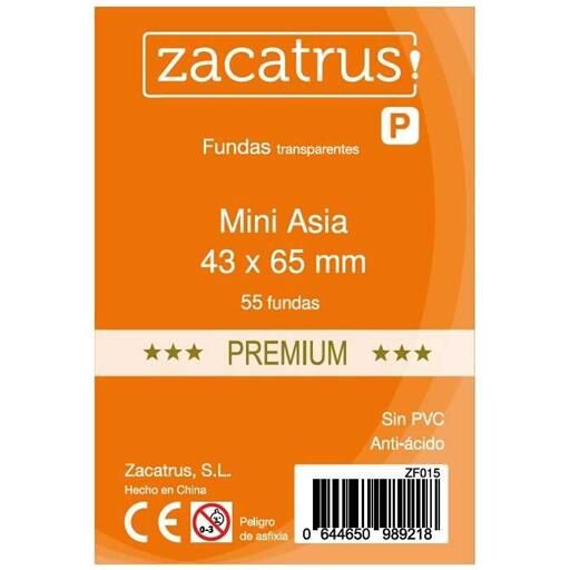 FUNDAS ZACATRUS MINI ASIA PREMIUM 43MM X 65MM (55)