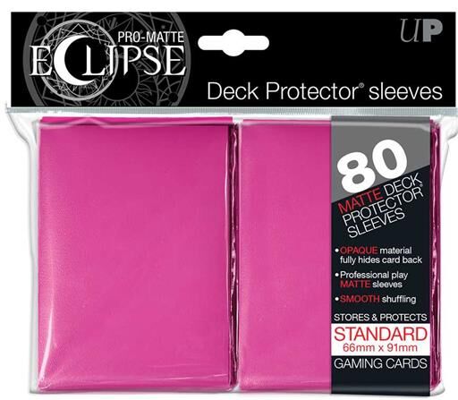 DECK PROTECTOR SLEEVE ECLIPSE (80) PINK 66X91 MM