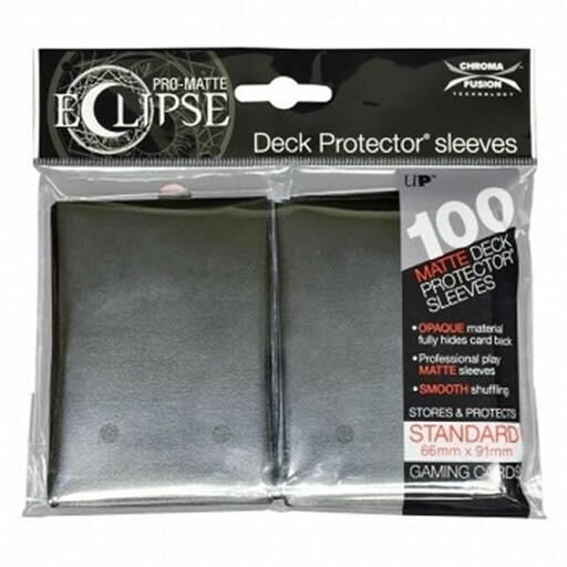 FUNDAS CARTAS ECLIPSE PRO MATTE ESTANDAR 66X91 CM NEGRO (100)