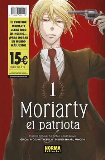 MORIARTY EL PATRIOTA #01 Y #02. PACK DE INICIACION