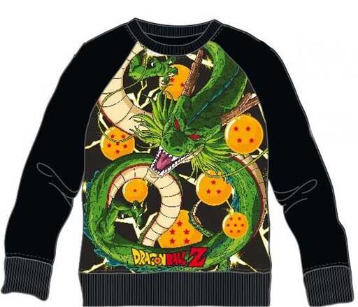 DRAGON BALL Z SUDADERA SUBL NEGRA SHENRON M