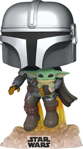 STAR WARS THE MANDALORIAN FIG 9CM POP MANDO VOLANDO CON JET PACK