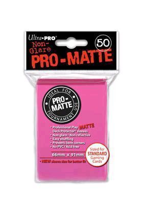 Portada de DECK PROTECTOR MATE (50) - BRIGHT PINK (ROSA BRILLANTE) NVO.TAM. - 66 X 91 