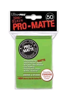 DECK PROTECTOR MATE (50) - LIME GREEN (VERDE LIMA) - NVO.TMO. 66X91MM     