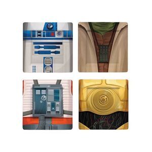 STAR WARS SET 4 PLACAS CARACTERES PERSONAJES (3)                           