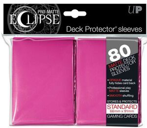 DECK PROTECTOR SLEEVE ECLIPSE (80) PINK 66X91 MM                           
