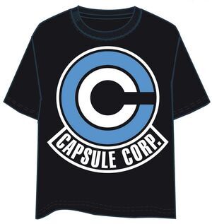DRAGON BALL Z CAMISETA NEGRA CHICO CAPSULE CORP T-S                        