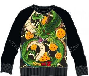 DRAGON BALL Z SUDADERA SUBL NEGRA SHENRON S                                