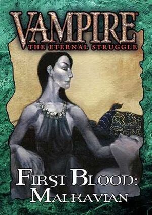Portada de VAMPIRE THE ETERNAL STRUGGLE FIRST BLOOD: MALKAVIAN - CASTELLANO