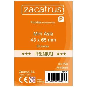 FUNDAS ZACATRUS MINI ASIA PREMIUM 43MM X 65MM (55)                         