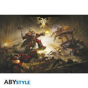POSTER WARHAMMER 40K THE BATTLE OF BAAL 91.5 X 61 CM                       