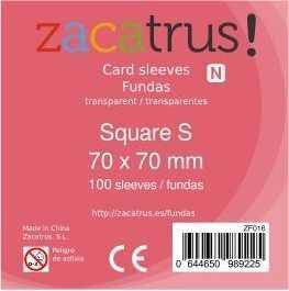 FUNDAS ZACATRUS SQUARE S (CUADRADA PEQUEA) 70X70MM (100)                  