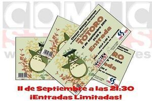 ENTRADA CINE MI VECINO TOTORO 11/09/14 21:30H                              