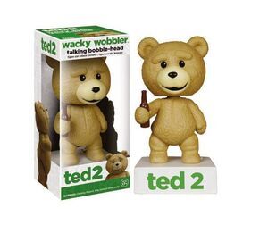 TED 2 CABEZON CON SONIDO 15 CM TALKING TED R RATED WACKY WOBBLER           