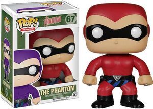 THE PHANTOM RED FIGURA 10 CM VINYL POP                                     