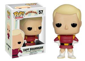 FUTURAMA FIGURA 9 CM ZAPP BRANNIGAN VINYL POP                              