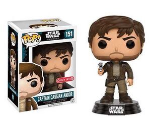 STAR WARS ROGUE ONE FIGURA 9 CM CAPTAIN CASSIAN BROWN VINYL POP            