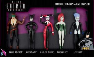 THE NEW BATMAN ADVENTURES PACK 5 FIGURAS FLEXIBLES BAD GIRLS UNIVERSO DC   