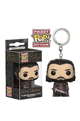 JUEGO DE TRONOS LLAVERO FIG 4 CM JON SNOW NEW SEASON POCKET POP            