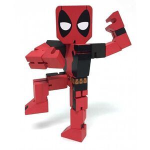 Portada de DEADPOOL FIGURA MADERA 20 CM MARVEL WOOD WARRIORS SERIE 1