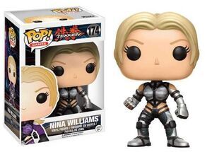 TEKKEN FIGURA 9 CM NINA WILLIAMS (SILVER SUIT) VINYL POP                   