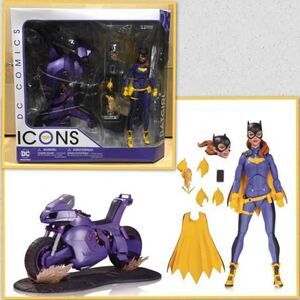 BATMAN FIGURA 18 CM BATGIRL OF BURNSIDE CON MOTO DELUXE DC COMICS          