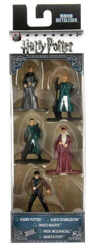 HARRY POTTER PACK 5 FIGURAS NANO METALFIGS DIECAST SET B 4CM               