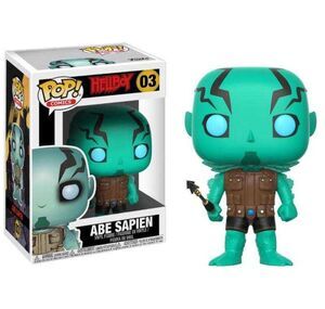 HELLBOY FIGURA 9 CM ABE SAPIEN VINYL POP! FUNKO 03                         