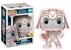 TRON FIGURA 9 CM SARK (GITD) VINYL POP! DISNEY FUNKO 490                   