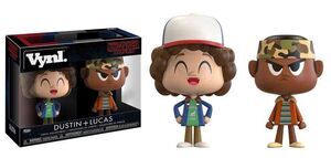 STRANGER THINGS PACK 2 FIGURAS 10 CM DUSTIN & LUCAS VINIL POP!             