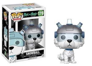 RICK Y MORTY FIGURA 9 CM SNOWBALL VINYL POP! (FUNKO 178)                   