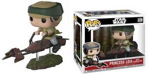 STAR WARS FIGURA 9 CM PRINCESS LEIA WITH SPEEDER BIKE FUNKO 228 CLASSIC    