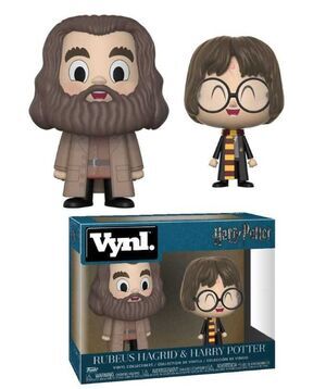 HARRY POTTER PACK 2 FIGURAS 10 CM HAGRID & HARRY VINYL!                    