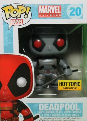 Portada de DEADPOOL CABEZON 10 CM POP HEROES MARVEL (HOT TOPIC EXCLUSIVE)