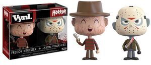 FREDDY VS JASON PACK 2 FIGURAS 9 CM FREDDY & JASON VYNL HORROR             