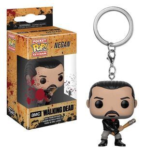 THE WALKING DEAD LLAVERO NEGAN 4 CM POCKET POP!                            