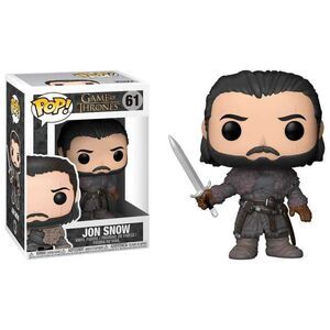 JUEGO DE TRONOS FIGURA 9 CM JON SNOW VINYL POP! FUNKO 61                   