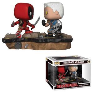 DEADPOOL VS CABLE PACK 2 FIGURAS 9 CM VINYL POP! MOVIE MOMENTS FUNKO 318   