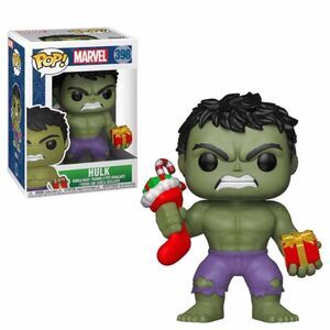 HULK FIG 9CM POP HULK STOCKING & PLUSH                                     