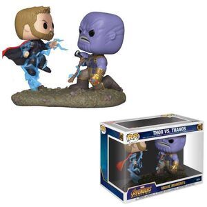 MARVEL PACK 2 POP MOVIE MOMENTS FIG 9CM THOR Y THANOS                      