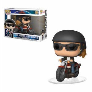 CAPITAN MARVEL FIG 15CM POP CAROL DANVERS EN MOTOCICLETA                   