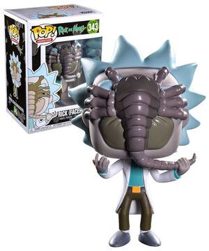 RICK Y MORTY FIG 9CM POP RICK CON FACEHUGGER ED. ESPECIAL                  