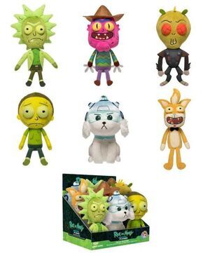 RICK Y MORTY PELUCHE GALACTIC PLUSHIES 18 CM (VARIOS MODELOS)              