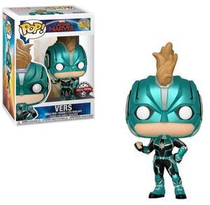 CAPITANA MARVEL FIG 9CM POP VERS CON CASCO (EXCLUSIVO)                     