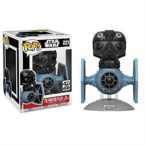 STAR WARS FIGURA 15 CM TIE FIGHTER PILOT WITH TIE FIGHTER POP! FUNKO 221   