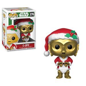 STAR WARS FIGURA 9 CM C-3PO (HOLIDAY SANTA) POP! FUNKO 276                 