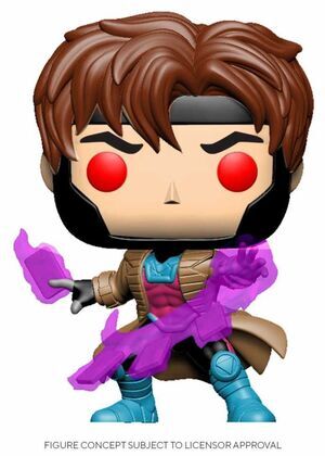 X-MEN FIG 9CM POP GAMBITO CON CARTAS                                       