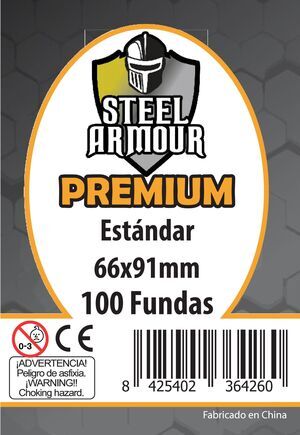 FUNDAS STEEL ARMOUR PREMIUM ESTANDAR 66 X 91 MM  (100)