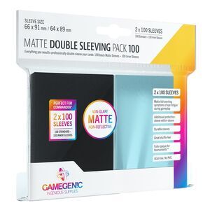 GAMEGENIC: MATTE DOUBLE SLEEVING PACK (100)