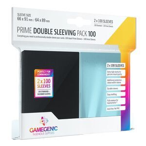 GAMEGENIC: PRIME DOUBLE SLEEVING PACK (100)